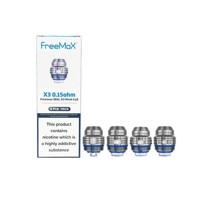 FreeMax Fireluke 3 Tank 904L X Mesh Coils