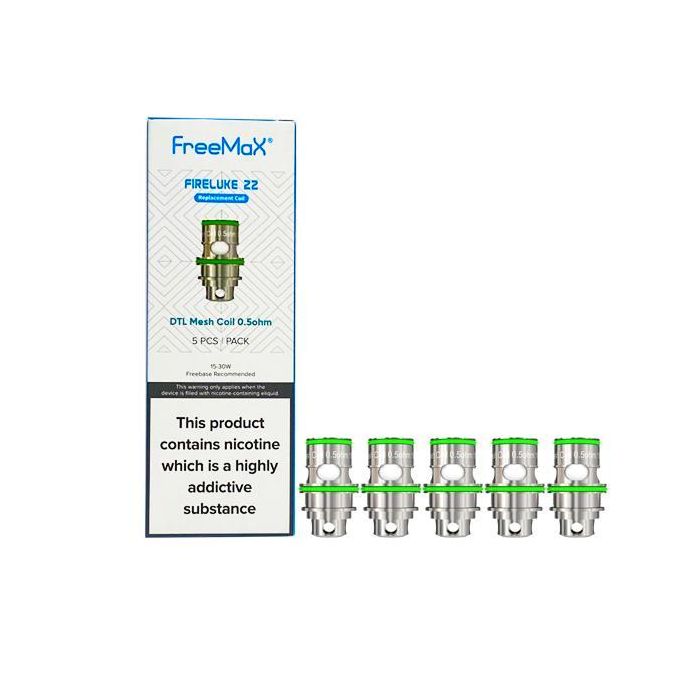 FreeMax Fireluke 22 Replacement Mesh Coils MTL 1.5ohms/DTL 0.5ohms