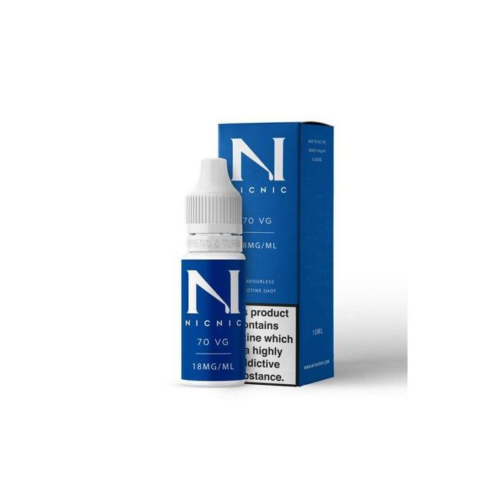 18mg Nic Nic Flavourless Nicotine Shot 10ml 70VG