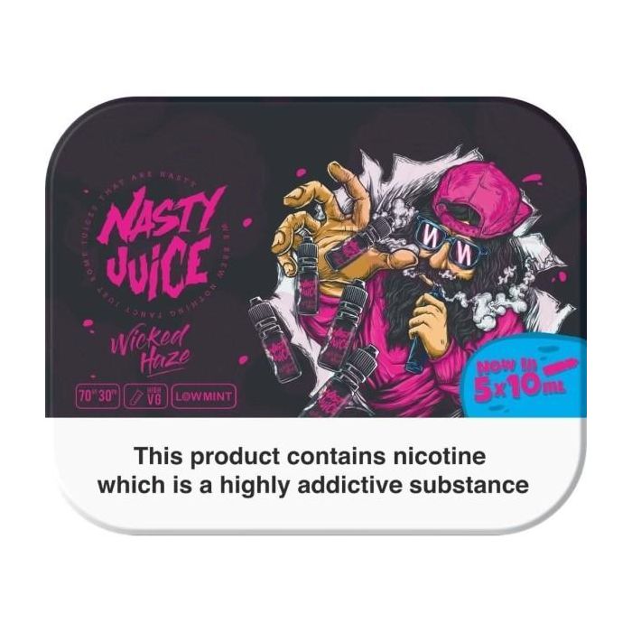 Cush Man 3mg E-Liquid by Nasty Juice 5 x 10ml Multipack
