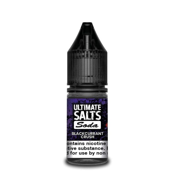 Blackcurrant Crush Nic Salt E-Liquid by Ultimate Puff Salts Soda 10ml