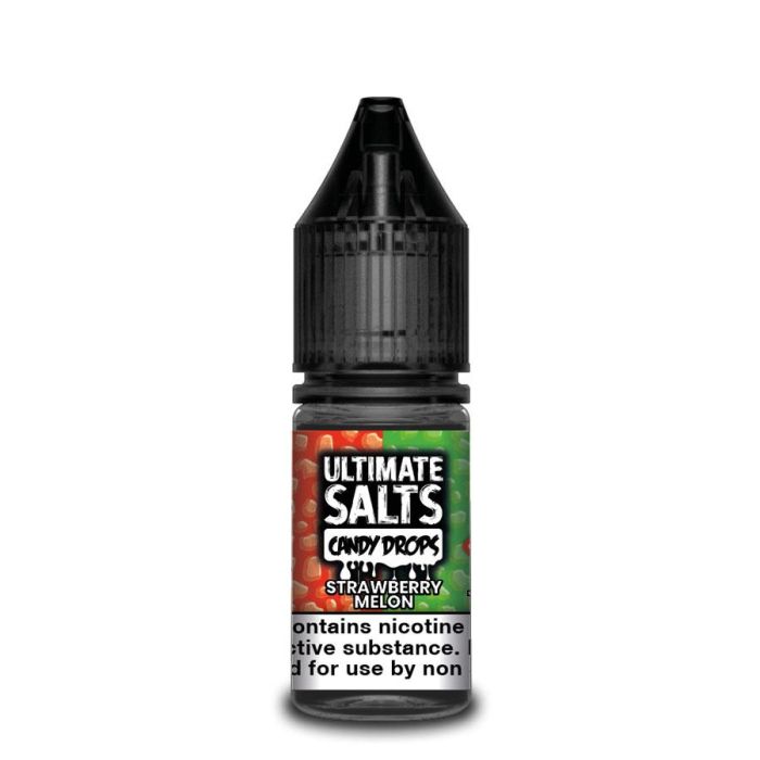 Strawberry Melon Nic Salt E-Liquid by Ultimate Puff Salts Candy Drops 10ml