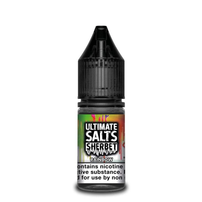 Rainbow Nic Salt E-Liquid by Ultimate Puff Salts Sherbet 10ml