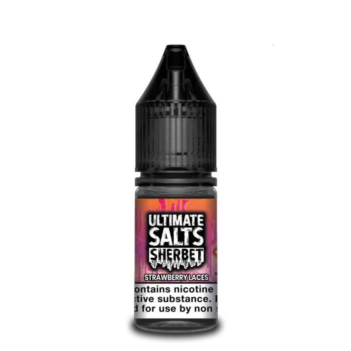 Strawberry Laces Nic Salt E-Liquid by Ultimate Puff Salts Sherbet 10ml