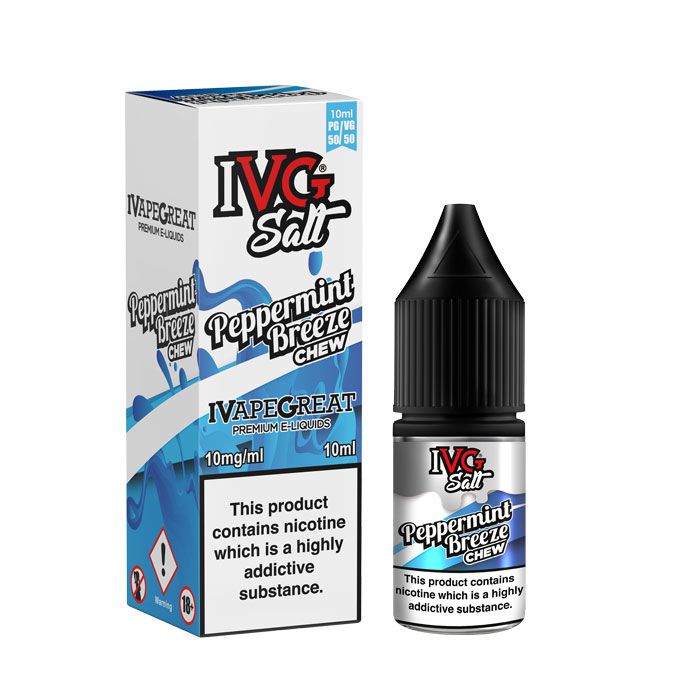 Peppermint Breeze Salt E-Liquid by IVG Chew 10ml