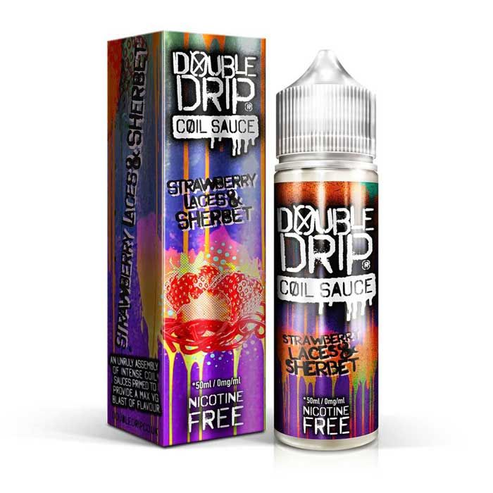 Strawberry Laces & Sherbet by Double Drip 50ml Short Fill E-Liquid