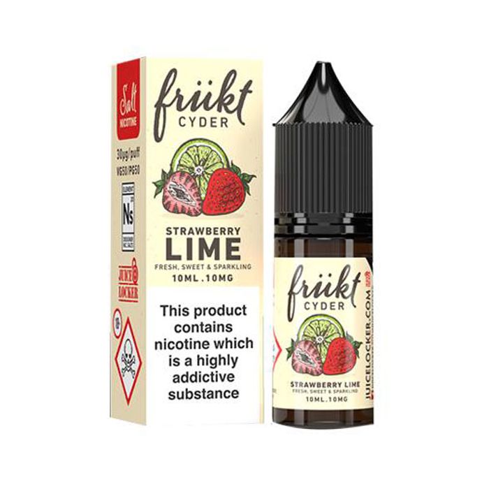 Strawberry Lime by Frukt Cyder Nic Salt E-Liquid 10ml