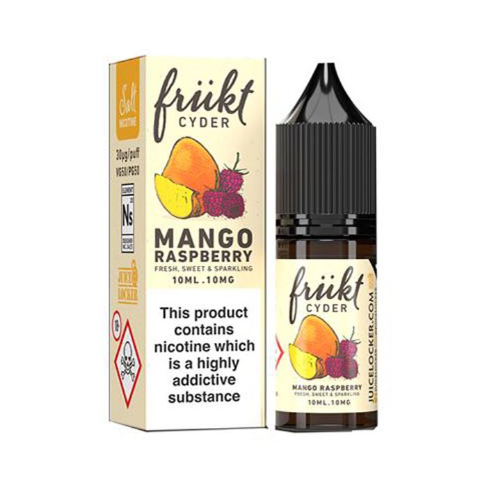 Mango raspberry by Frukt Cyder Nic Salt E-Liquid 10ml