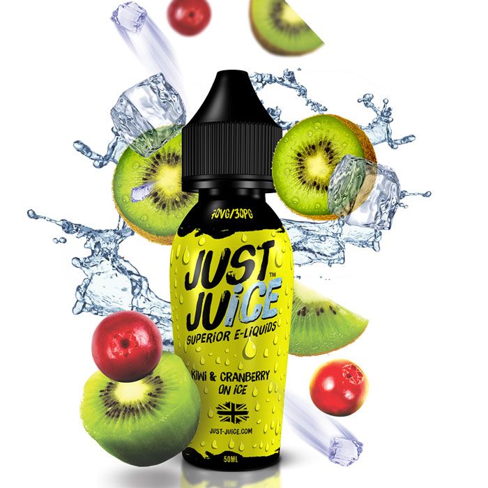 Kiwi & Cranberry On Ice by Just Juice 50ml Short Fill E-Liquid