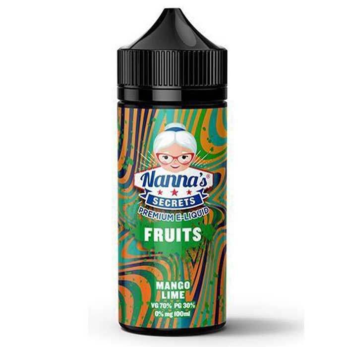 Mango Lime by Nanna's Secrets Fruits Series 100ml Short Fill E-Liquid