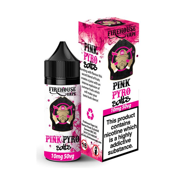 Pink Pyro by Firehouse Vape Nic Salt E-Liquid 10ml