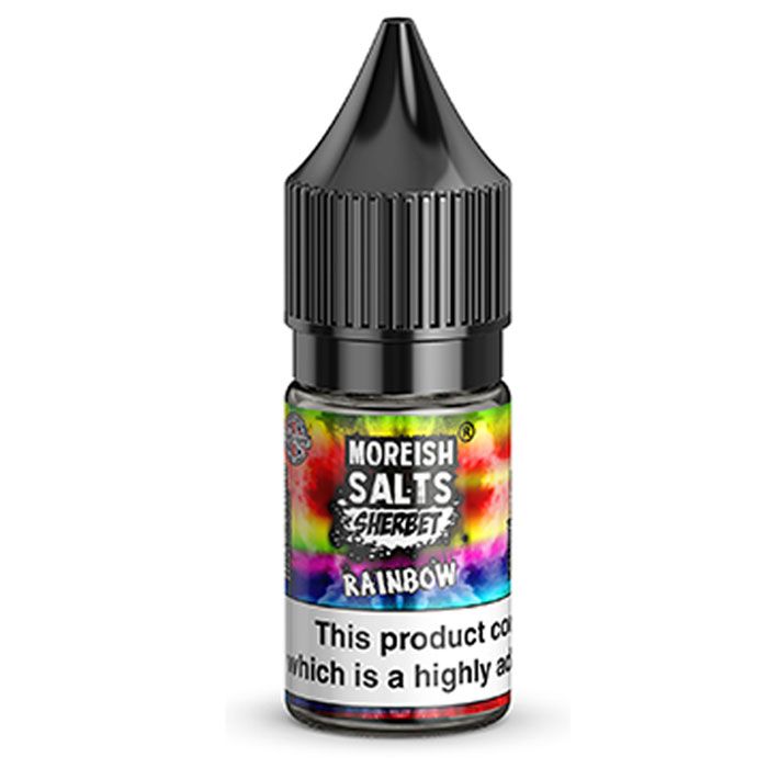 Moreish Puff Rainbow Sherbet Nic Salt E-Liquid 10ml