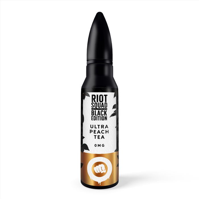 Ultra Peach Tea by Riot Squad Black Edition 50ml Short Fill E-Liquid