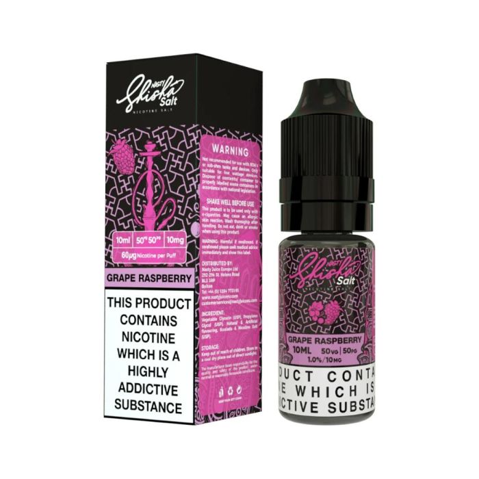 Grape Raspberry Nic Salt E-Liquid by Nasty Juice Shisha 10ml