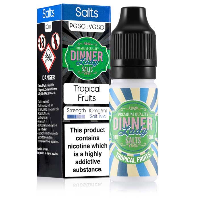 Tropical Fruit 20mg Nic Salt E-Liquid by Dinner Lady 10ml