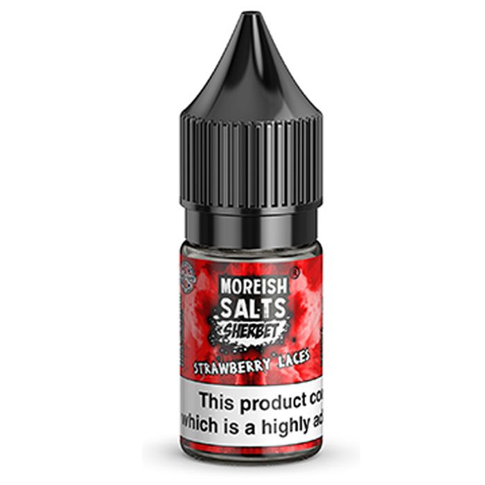 Moreish Puff Strawberry Laces Nic Salt E-Liquid 10ml