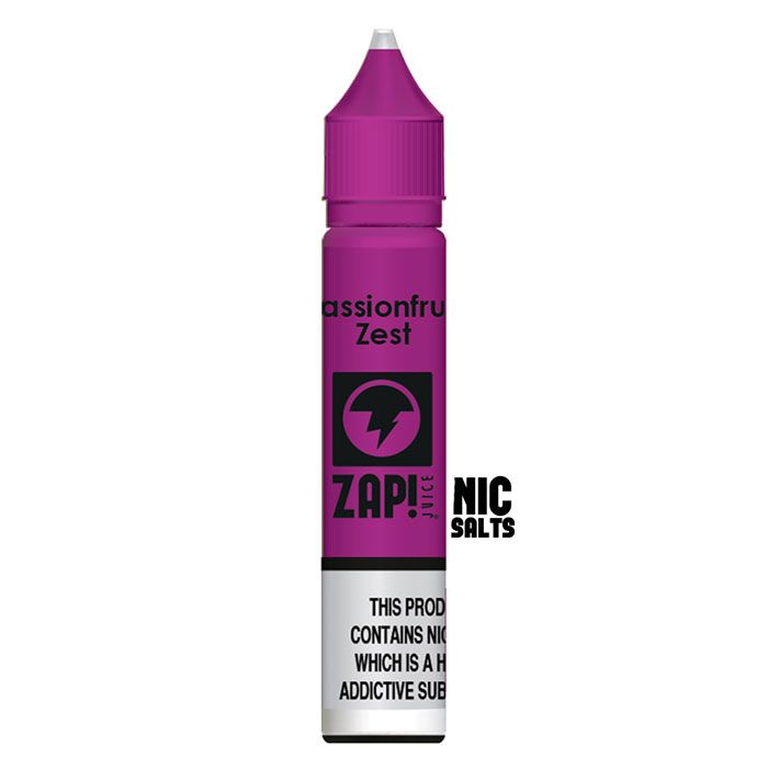 Passionfruit Zest by ZAP Juice Nic Salt E-Liquid 10ml