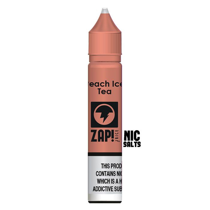 Peach Ice Tea by ZAP Juice Nic Salt E-Liquid 10ml